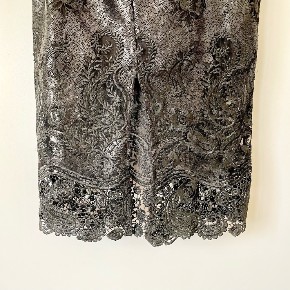 Dress The Population Lelani Mini-Illusion Corded Lace Dress, Sz XS - Picture 5 of 8